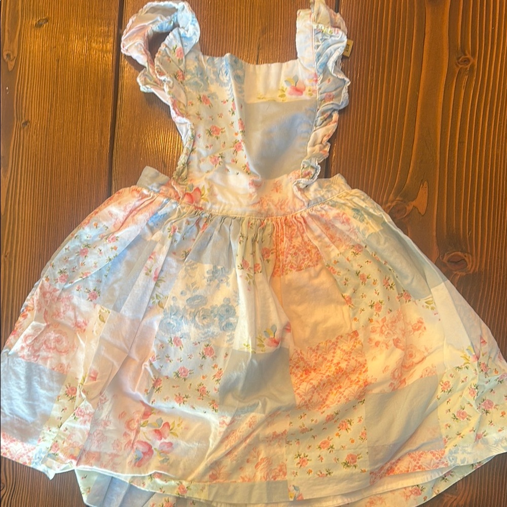 Polo Ralph Lauren Floral Patchwork Dress with Ruffle Straps